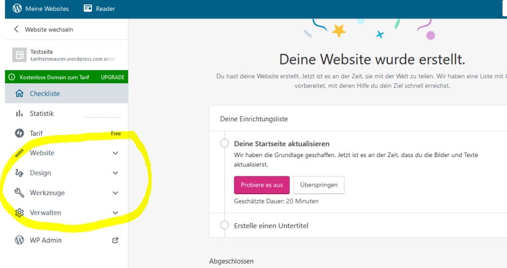 WordPress: Anpassungen im Backend vornehmen