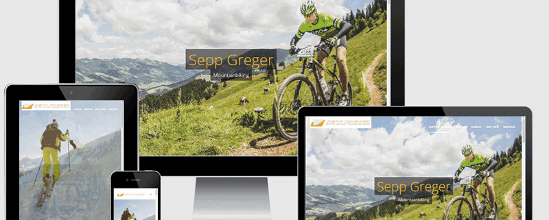 Webseite für Sepp Greger