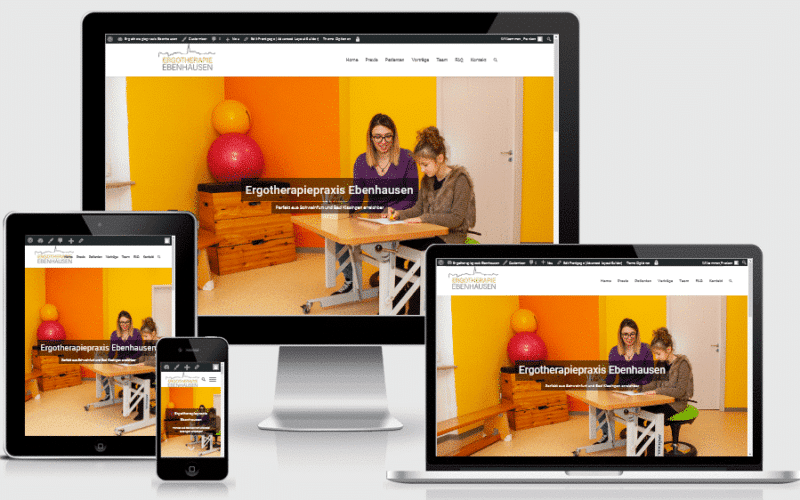 Webseite für Ergotherapiepraxis